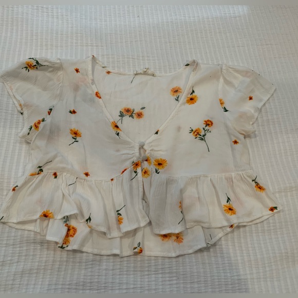 LA Hearts Floral flowy crop top - Picture 1 of 3